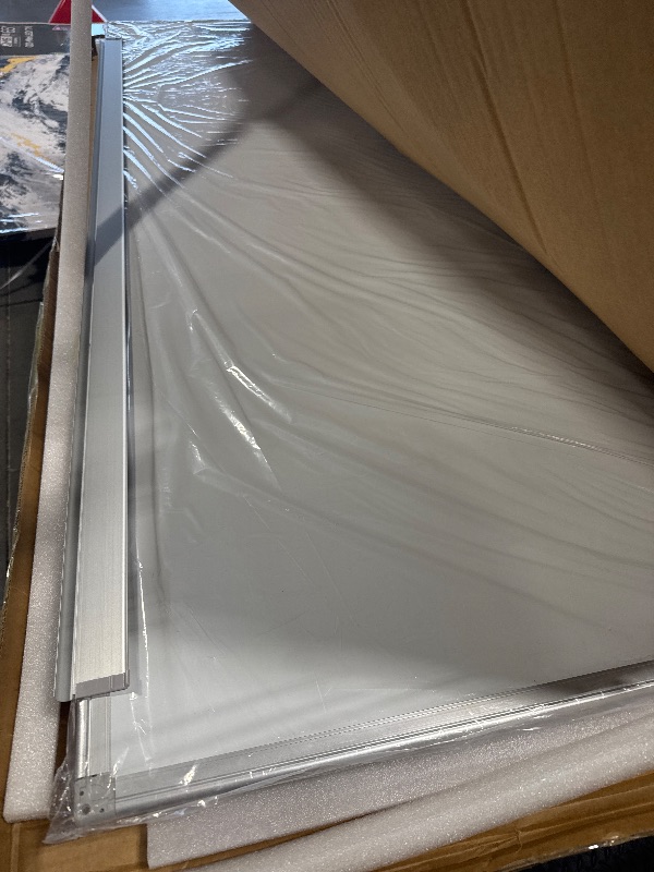 Photo 1 of ** BRAND NEW ITEM ** H-Qprobd 72"x48" Large Dry Erase Board for Wall 6' x 4' Magnetic Whiteboard Aluminum Presentation White Boards with Long Pen Tray, 6 Markers, 2 Erasers &12 Magnets
