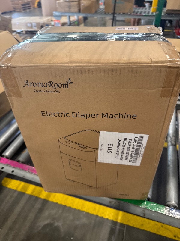 Photo 1 of ** USED/ DAMAGE MAJOR** Aroma Room Diaper Pail Odor-Locking, Individually Sealed Baby Diaper PailFull-Automatic Packing & Self-Changing, Smart Trash Can Upgrade 3.0