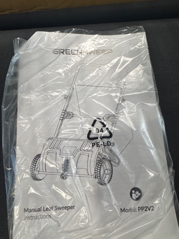 Photo 1 of ** MANUAL INCLUDED** Pickup Pro 2 Leaf & Lawn Sweeper – Push Powered Garden Sweeper for Grass Clippings, Leaves & Debris – Manual Push Yard Sweeper with Height Adjustment & Large Collection Hopper