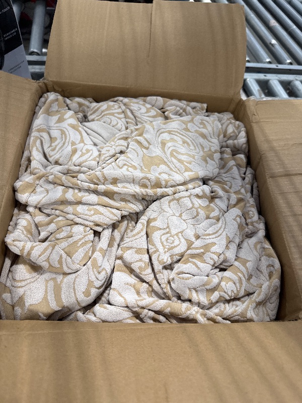 Photo 1 of ** VERY USED** SUBRTEX 2 Piece Couch Covers, Jacquard Damask 3 Seater Sofa Cover with Seat Cushion, Stretch Sofa Slipcovers Non Slip Furniture Protector for Dogs Pets (Large, Oatmeal)