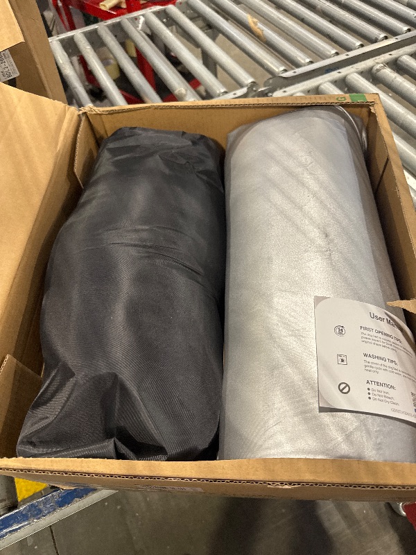 Photo 1 of ** BRAND NEW ITEM** KSIIA Orthopedic Dog Bed Waterproof Flannel Bolster Couch with Egg Crate Foam for Large Dogs with Removable Washable Cover & Nonskid Bottom, 48 x 35 Inch, Gray