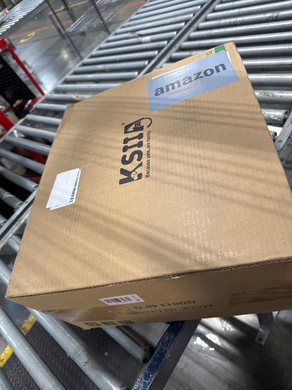 Photo 1 of ** BRAND NEW ITEM** KSIIA Orthopedic Dog Bed Waterproof Flannel Bolster Couch with Egg Crate Foam for Large Dogs with Removable Washable Cover & Nonskid Bottom, 48 x 35 Inch, Gray