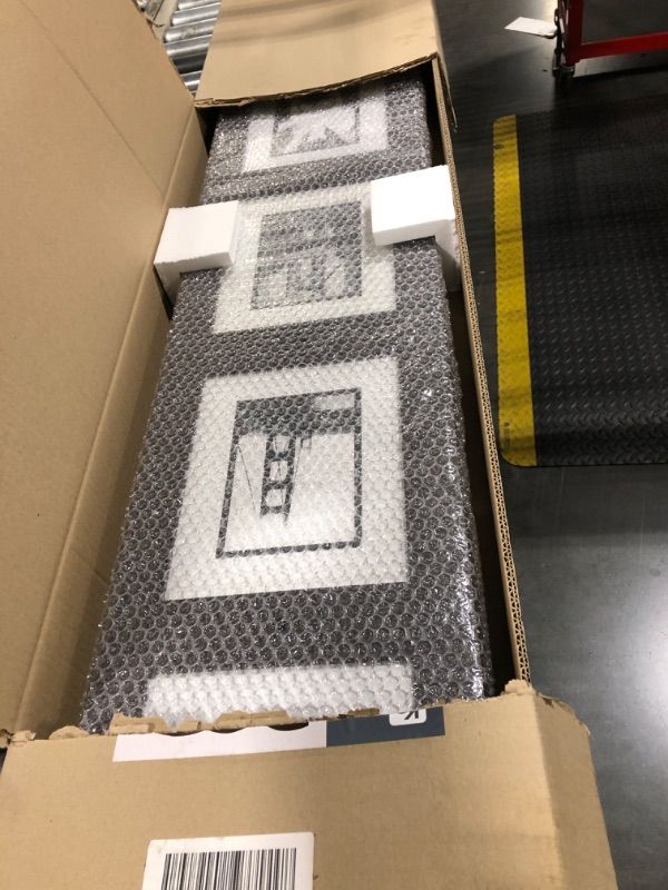 Photo 1 of Kiera Grace 3-Panel Photo Collage Room Divider and Privacy Screen, Picture Frames Hold 15 Photos of 5" x 7" Size, Ideal for Office and Home Decor, Fully Assembled, 33.75" L x 0.75" W x 64" H, Espresso