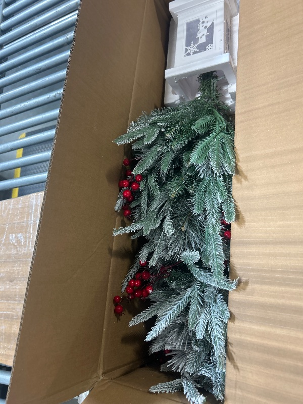 Photo 1 of ****SIMILAR ITEM ONE PIECE*****
3 Ft Pre-Lit Christmas Tree, 2 Set Artificial Christmas Trees with Lighting Snowflake Base, Snow Flocked Xmas Trees with 70 LED Lights, Battery Operated and Timer Function, Christmas Decoration