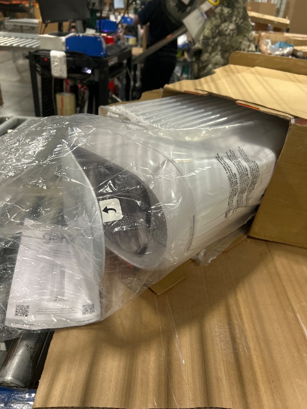 Photo 1 of *****DAMAGE****
Diaper Genie Platinum Pail Gift Set, Lily White, Made of Durable Stainless Steel and Includes 2 Easy Roll Refills with 18 Bags and 30 Bags