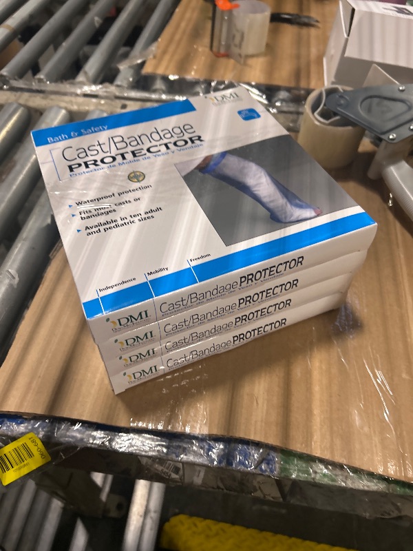 Photo 1 of *****PACKAGE OF 4****
DMI Waterproof Cast Cover, Wound Barrier & Bandage Protector, Reusable with a Watertight Seal for Showers, Baths and Pools, Fits Adult Large Leg up to 42 Inches in Length, Long Leg