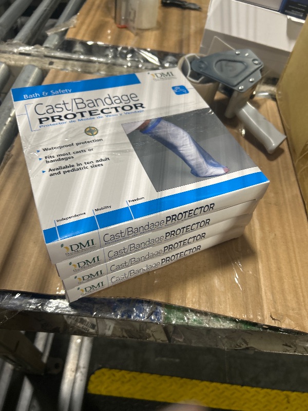 Photo 1 of *****PACKAGE OF 4****
DMI Waterproof Cast Cover, Wound Barrier & Bandage Protector, Reusable with a Watertight Seal for Showers, Baths and Pools, Fits Adult Large Leg up to 42 Inches in Length, Long Leg