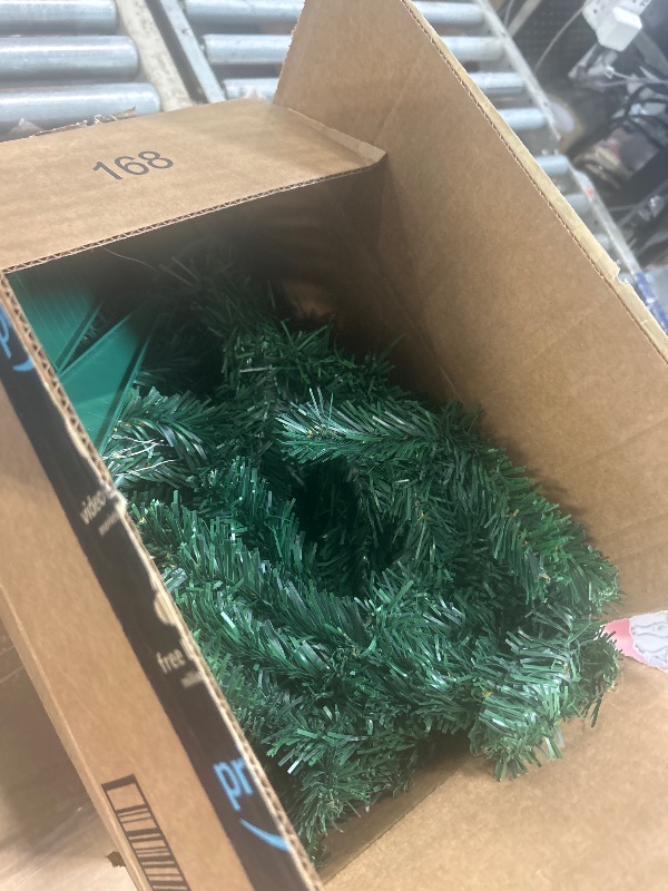 Photo 1 of [ 71 Ornaments ] 4 Ft Artificial Christmas Tree with 100 Warm White Light 3D Star Merry Christmas Sign Ball Bow Deer Snowflake Gift Box Timer Battery Operated Xmas Tree for Indoor Home Decoration