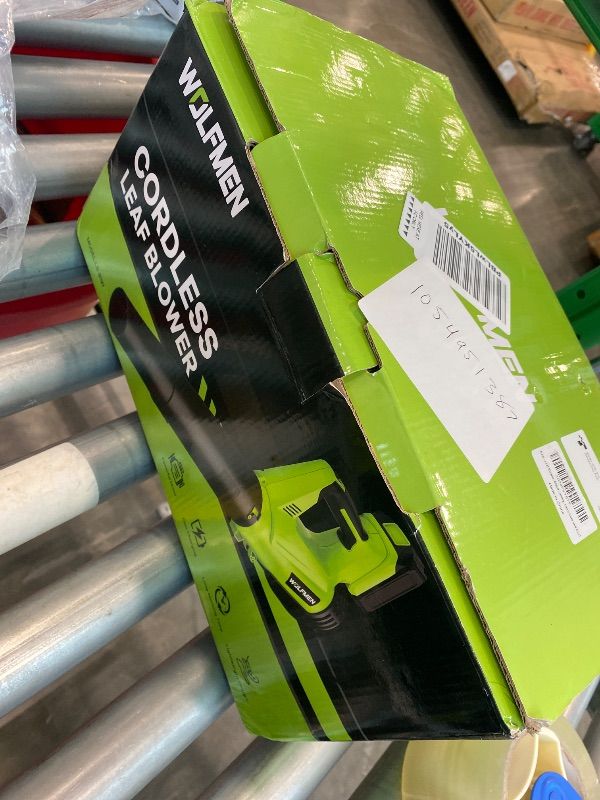 Photo 1 of **UNTESTED**
Leaf Blower, Electric Cordless Leaf Blower with 2 Batteries and Charger, 2 Speed Mode, Lightweight Cordless Blower for Blowing Leaves, Patio Cleaning, Blowers for Lawn Care and Dust