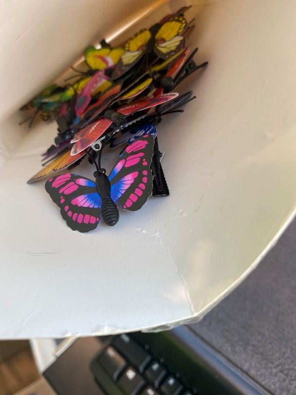 Photo 1 of *Missing Parts*
36 Pieces Butterfly Hair Clips Baby Girl Toddler Colorful Butterfly Barrettes 3D Wedding Hair Clips for Bridal Women Halloween Party Favors