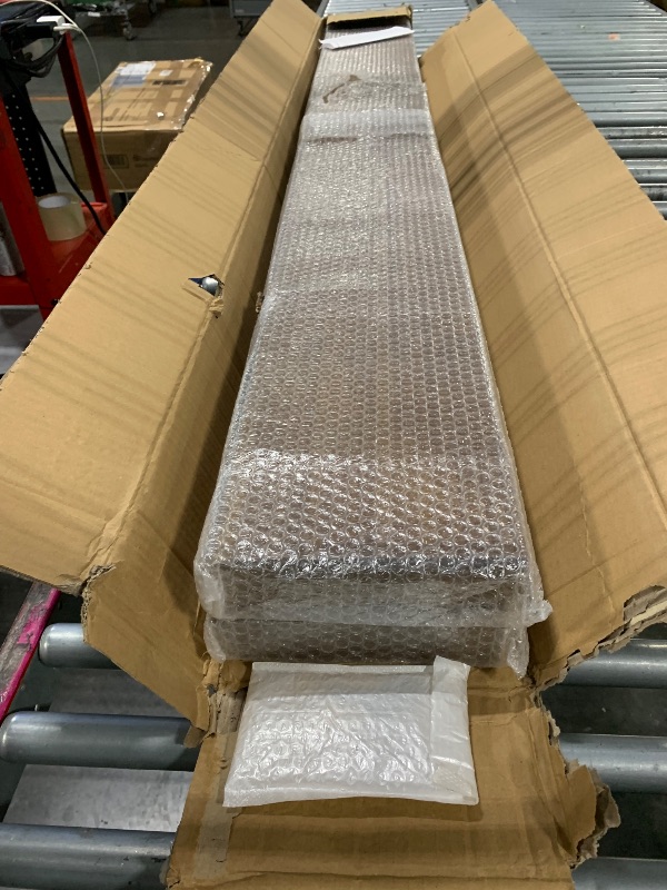 Photo 1 of ROGMARS 72 Inches Long Walnut Floating Shelves,Rustic Solid Wood Farmhouse Wall Shelves with Invisible Brackets for Bathroom, Living Room, Bedroom, Kitchen Set of 2