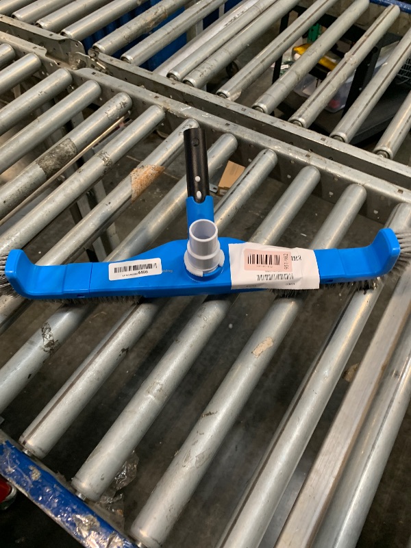 Photo 1 of (2025 Upgraded) 20" 2 in 1 Pool Brush Vacuum Head with Swivel Hose Connection & Sturdy Nylon Bristles for Heavy Duty Inground & Above- Ground Pool Cleaning - Connecting 1-1/4" or 1-1/2" Hose (No Pole)