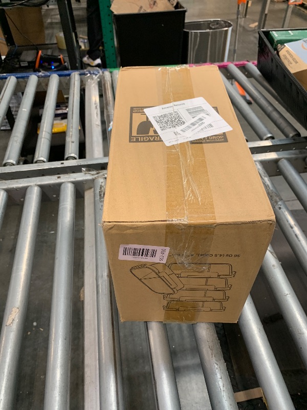 Photo 1 of [5-Pack,36 Oz]Glass Meal Prep Containers 2 Compartments Portion Control with Upgraded Snap Locking Lids Glass Food Storage Containers, Microwave, Oven, Freezer and Dishwasher (4.5 Cups)