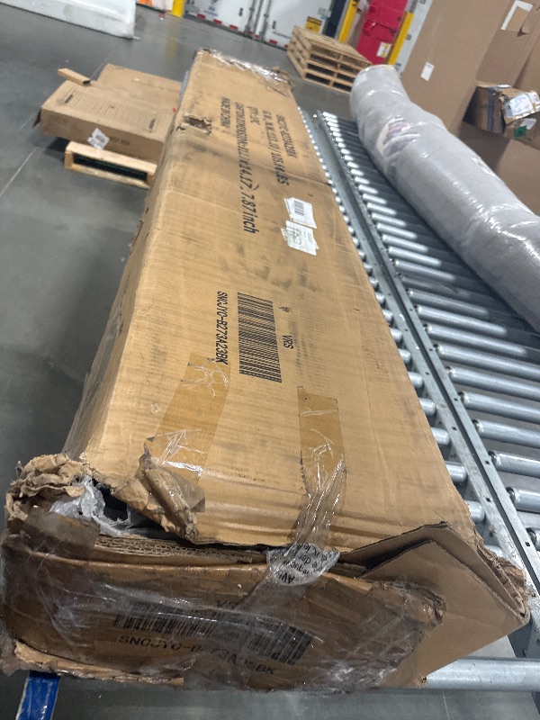 Photo 1 of ** USED** Shintenchi Twin Over Full Size Bunk Bed with Trundle, Heavy-Duty Metal Frame, 2 Ladders & Full-Length Guardrail, Space-Saving Sleep Solution for Kids/Teens/Adults, Black