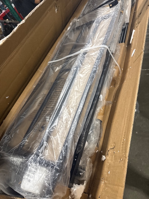 Photo 1 of ** USED** Shintenchi Twin Over Full Size Bunk Bed with Trundle, Heavy-Duty Metal Frame, 2 Ladders & Full-Length Guardrail, Space-Saving Sleep Solution for Kids/Teens/Adults, Black