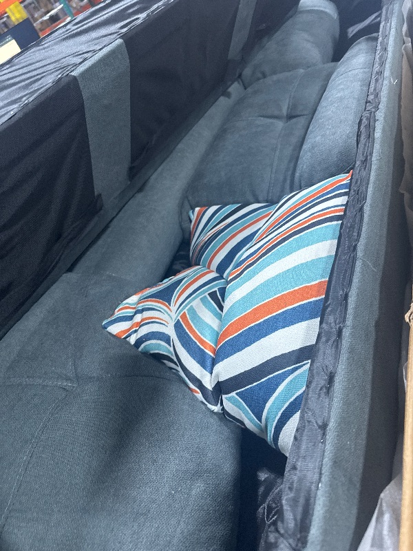 Photo 1 of ** PARCIAL SET ** Lyngins 97" Oversized Sectional Couch, L Shaped Couch with Storage Ottoman, Modern Modular Sofa with Deep Seat, Sectional Couches for Living Room and Office, Dark Grey (Fluffy Fabric)