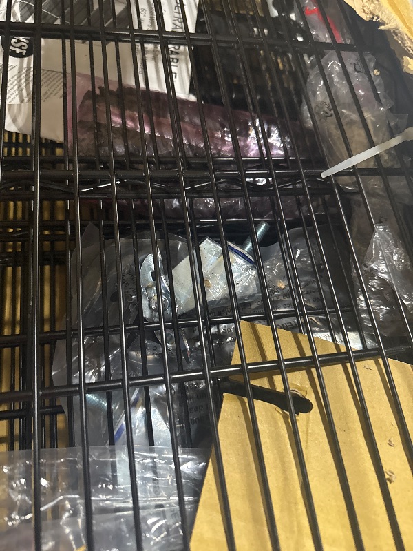 Photo 1 of ** MANUL AND HARDWARE INCLUDED** ADAVIN Garden Fence Animal Barrier with Gate 36 in(H)×30.6 Ft(L) 14 Panels,Rustproof Metal Wire Tall Fencing Border for Dogs Rabbits,Outdoor no dig pet Fences, Arched Black Flower Edging for Yard