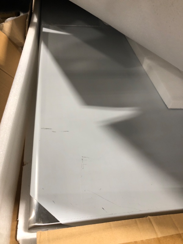 Photo 1 of ** USED** Hally Stainless Steel Table for Prep & Work 24 x 72 Inches with Caster Wheels, NSF Commercial Heavy Duty Table with Undershelf and Galvanized Legs for Restaurant, Home and Hotel