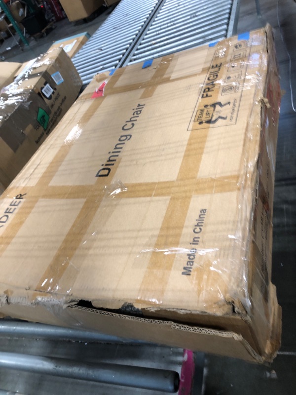 Photo 1 of ** ONLY CHAIR / BRAND NEW ITEM ** MORDEER Solid Wood Dining Chairs Set of 6, Wooden Dining Room Chairs for Whole Family Use, Farmhouse Kitchen Chairs Set Suitable for Dining Room, Living Room, Walnut