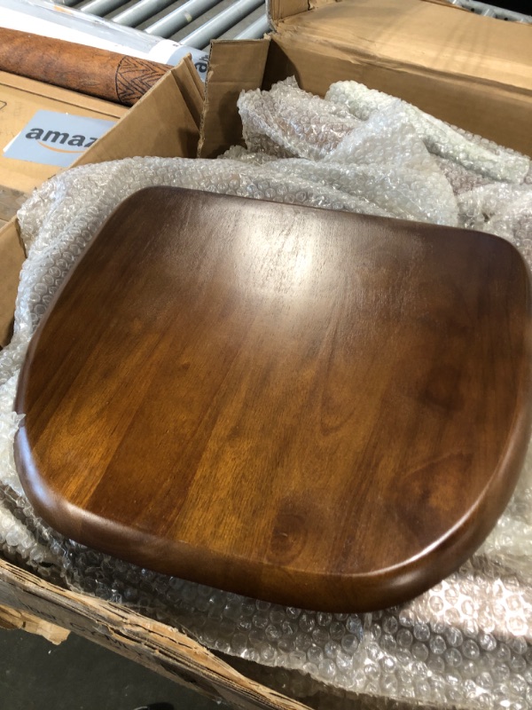 Photo 1 of ** ONLY CHAIR / BRAND NEW ITEM ** MORDEER Solid Wood Dining Chairs Set of 6, Wooden Dining Room Chairs for Whole Family Use, Farmhouse Kitchen Chairs Set Suitable for Dining Room, Living Room, Walnut