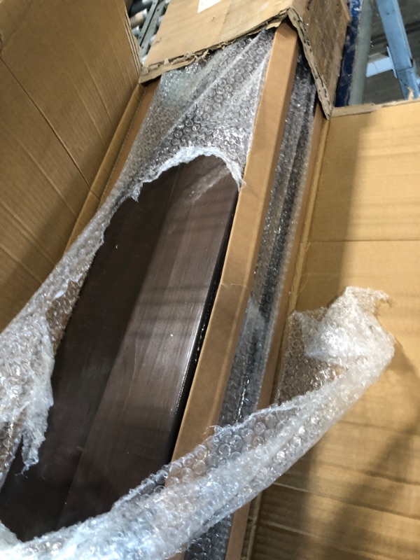 Photo 1 of ** BRAND NEW ITEM** ROYMELO 36x84 inch (Double 18×84 inch Door) Sliding Barn Wood Door Slab with 6.6ft Hardware Kit and Handle, Coffee, K Shape, Simple DIY Assembly