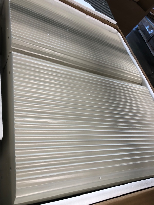 Photo 1 of ** USED** DWVO 70.8 Inch Dining Table for 6-8 People Modern Rectangular Kitchen Table Large Cream White Dinner Table with Solid Wave Curved Legs for Dining Room Kitchen Home Office Apartment, White