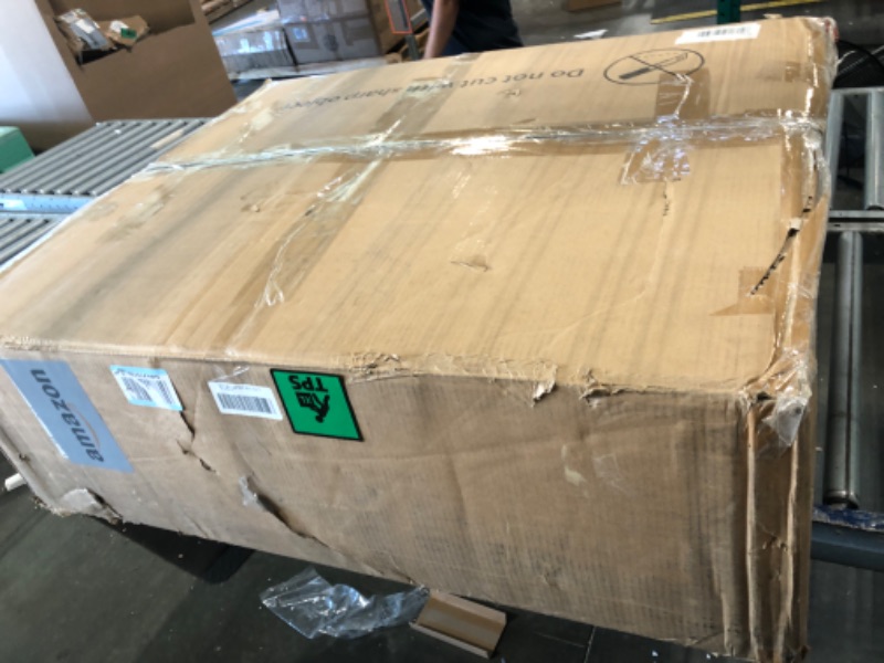 Photo 1 of ** USED** DWVO 70.8 Inch Dining Table for 6-8 People Modern Rectangular Kitchen Table Large Cream White Dinner Table with Solid Wave Curved Legs for Dining Room Kitchen Home Office Apartment, White