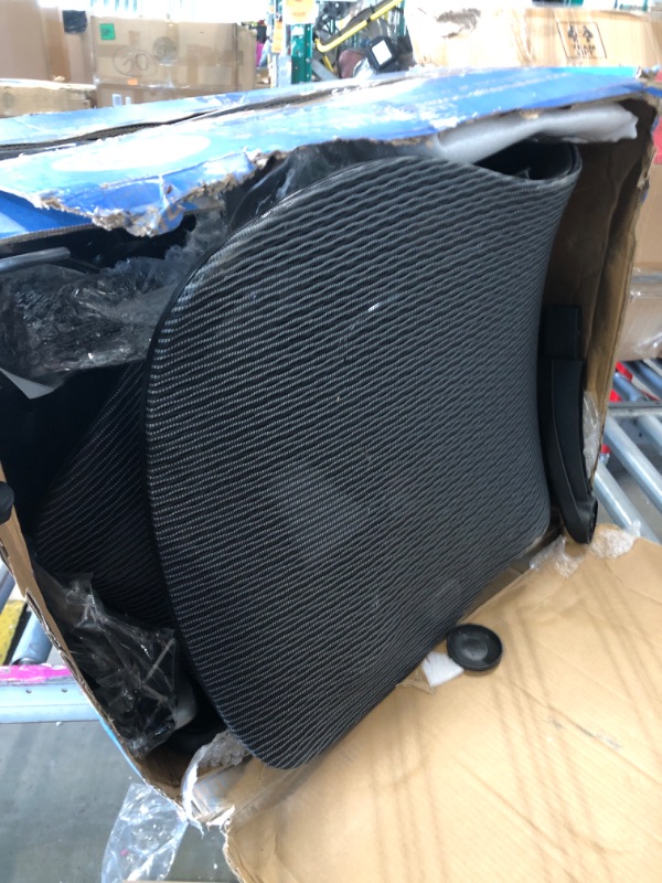 Photo 1 of ** VERY USED** ELABEST X100 Ergonomic Office Chair with Footrest, Big and Tall Home Desk Chair with 5D Flip-Up Arms, Adjustable 3D Lumbar Support,High Back Rolling Computer Chair, Swivel Mesh Chairs (Midnight Mist)