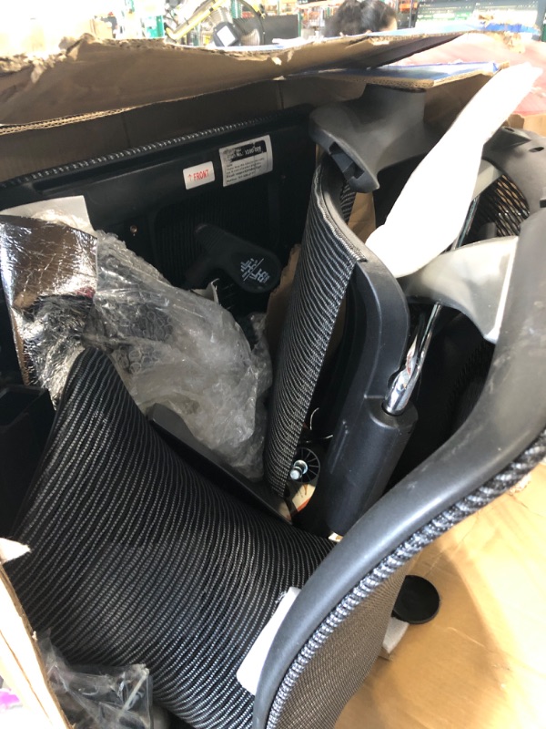 Photo 1 of ** VERY USED** ELABEST X100 Ergonomic Office Chair with Footrest, Big and Tall Home Desk Chair with 5D Flip-Up Arms, Adjustable 3D Lumbar Support,High Back Rolling Computer Chair, Swivel Mesh Chairs (Midnight Mist)