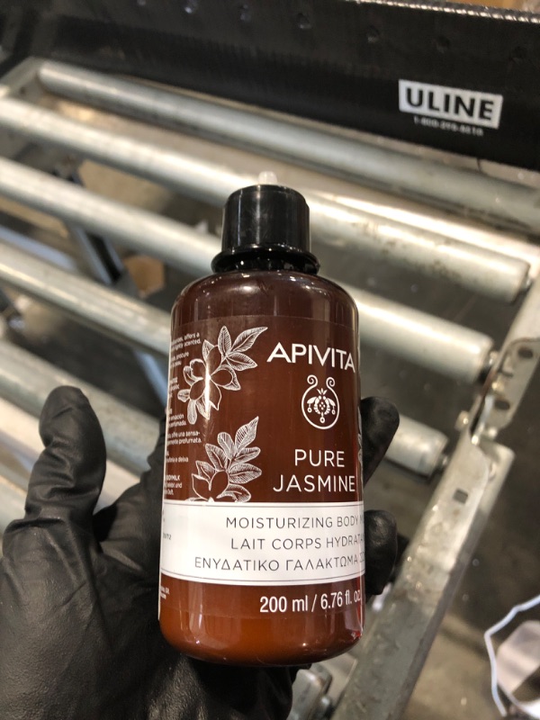 Photo 1 of ** USED** Apivita Pure Jasmine Body Milk | Moisturizes & Soothes with Jasmine, Honey & Essential Oils, 200 mL/ 6.67 oz