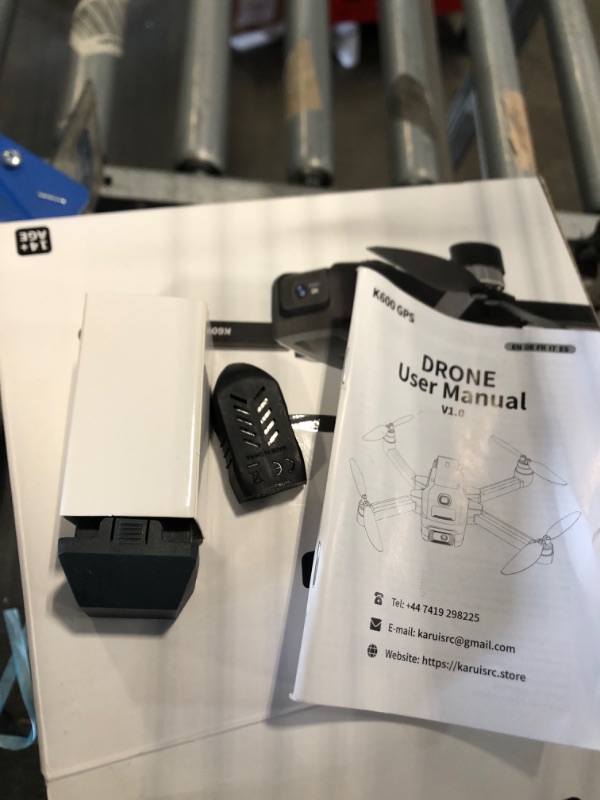 Photo 1 of ** USED/ MANUAL AND ACCESORIES INCLUDED** GPS Drone with Camera Adults, 4.5 Inch LCD Screen RC, 32G SD Card with Professional GPS, Auto Return Follow Me for Beginner, Brushless Drones Follow Me Long Range, Handbag Under 249g