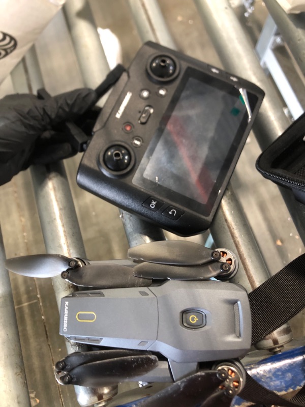 Photo 1 of ** USED/ MANUAL AND ACCESORIES INCLUDED** GPS Drone with Camera Adults, 4.5 Inch LCD Screen RC, 32G SD Card with Professional GPS, Auto Return Follow Me for Beginner, Brushless Drones Follow Me Long Range, Handbag Under 249g