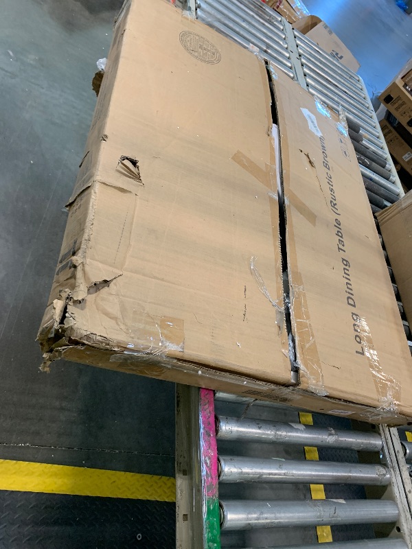 Photo 1 of ***(Only Table)*** GarveeHome Industrial Dining Table for 6-8 People, 78.7 in Long Kitchen Table with Sturdy Metal Frame & Rustic Brown Finish - Seats 6 Rectangular Counter for Dinner, Easy to Install ***(Only Table)***