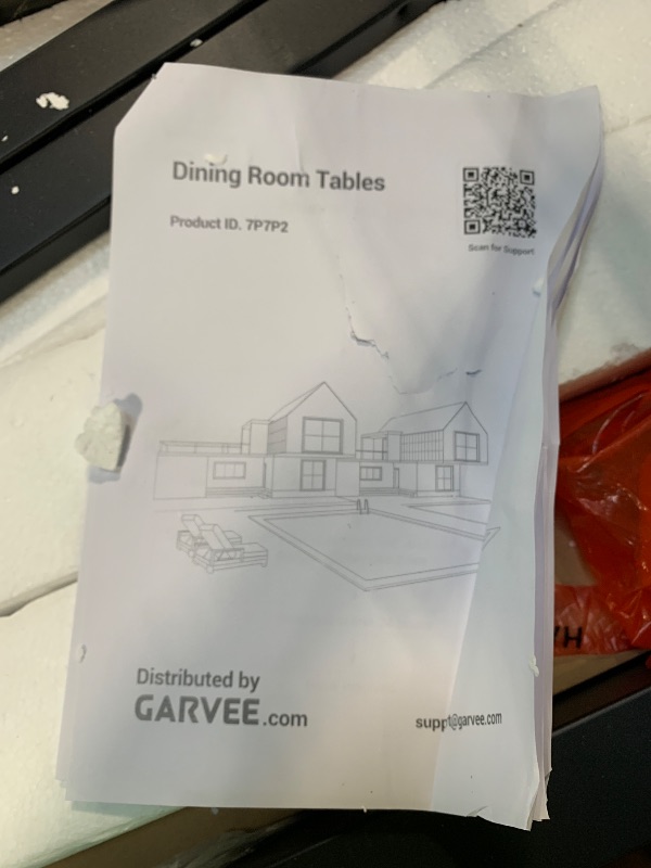 Photo 1 of ***(Only Table)*** GarveeHome Industrial Dining Table for 6-8 People, 78.7 in Long Kitchen Table with Sturdy Metal Frame & Rustic Brown Finish - Seats 6 Rectangular Counter for Dinner, Easy to Install ***(Only Table)***