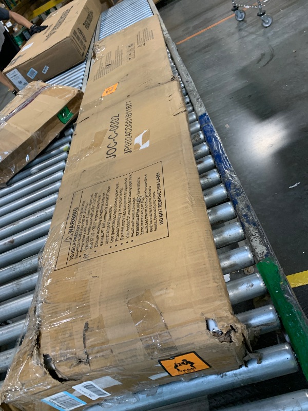 Photo 1 of **Missing Pieces - UNTESTED**
Jocoevol Metal Bunk Bed Twin Over Twin, Industrial Bunkbeds Heavy Duty Bed with Safety Guard Rails and Space-Saving Design, Steel Bed for School, Bedroom (White)