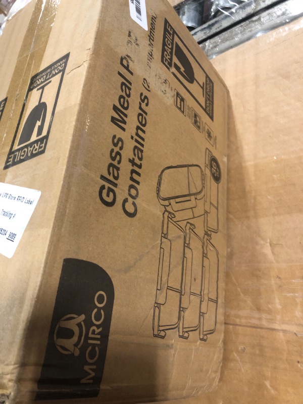 Photo 1 of [5-Pack,36 Oz]Glass Meal Prep Containers 2 Compartments Portion Control with Upgraded Snap Locking Lids Glass Food Storage Containers, Microwave, Oven, Freezer and Dishwasher (4.5 Cups)