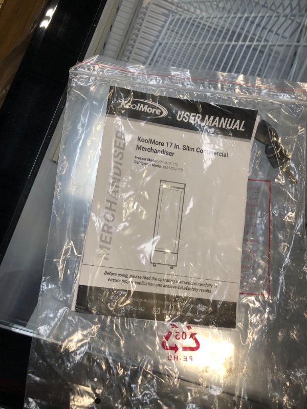 Photo 1 of ***Sale for parts only*** KM-MDR-17S 17 Commercial Merchandiser Display Refrigerator Black, ETL Listed, 7 cu. ft. (Slim)
***Sale for parts only***