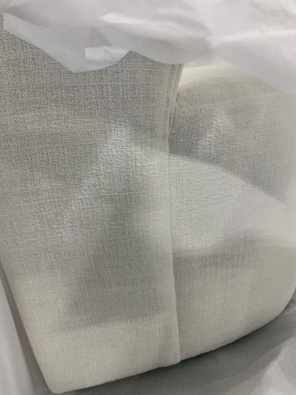 Photo 1 of **** 1 PIECE**** KISLOT Upholstered Dining Chair with Casters Easy Assembly Require Modern Barrel Armchair with Rollers for Diningroom Bedroom Livingroom Reading Room,Cream Beige ****JUST 1 CHAIR****