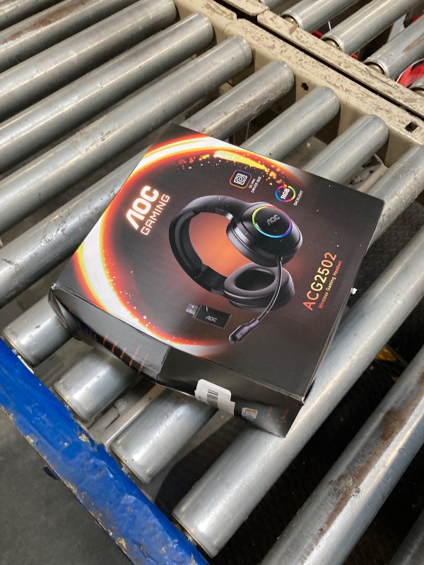 Photo 1 of *Untested*
AOC Wireless Gaming Headset Compatible with PS5/4, Nintendo Switch, PC, Bluetooth 5.4 & 2.4GHz Gaming Headphones with Noise Canceling Mic, RGB, Type-C, 20ms Latency, 45H, 7.1 Virtual Surround- Black