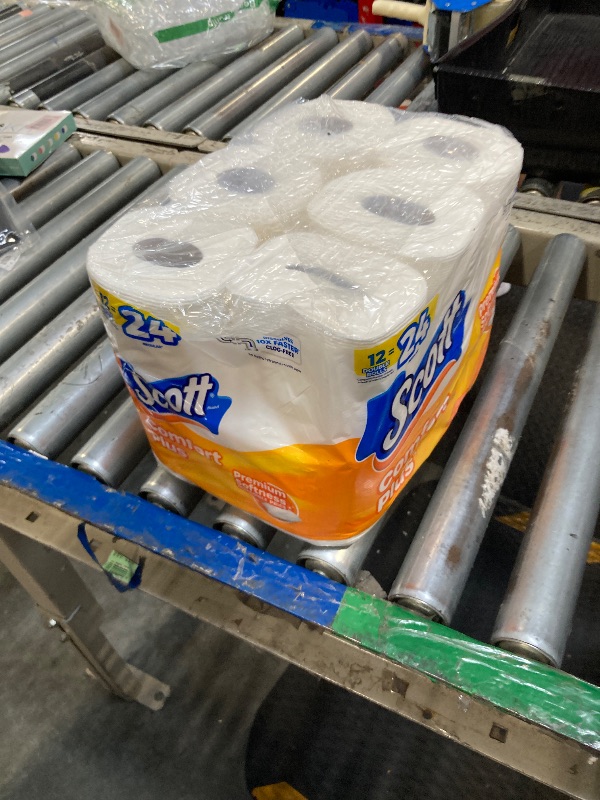 Photo 1 of *Factory Sealed*
Scott ComfortPlus Toilet Paper, 12 Double Rolls, 231 Sheets per Roll, Septic-Safe, 1-Ply Toilet Tissue