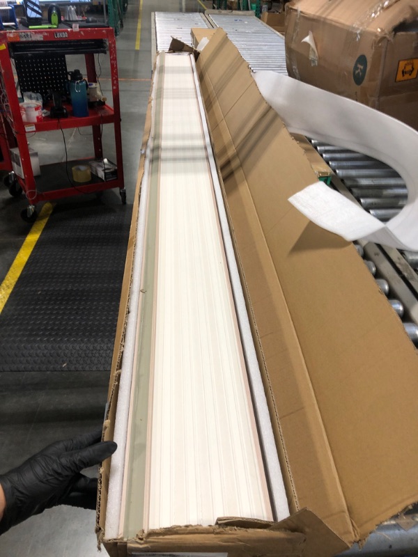 Photo 1 of ** NEW***Art3d WPC Slat Wall Panels, 8-Pack 108 x 6 Inch 3D Wall Accents for Interior Wall Decor, Living Room, Bedroom, Oak