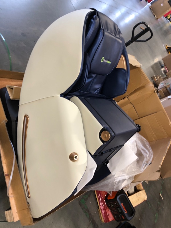 Photo 1 of * NEW***** Real Relax 2025 Massage Chair Full Body, Zero Gravity SL-Track Shiatsu Massage Recliner with Heat, APP Control, Child Lock, Body Scan Bluetooth, Foot Roller, Favor 06, Blue