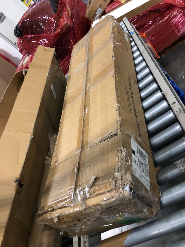 Photo 1 of **NEW**YDN Standing Desk with Drawers, 48 x 24 Inch Electric Adjustable Height Stand Up Desk, Sit Stand for Home Office, White