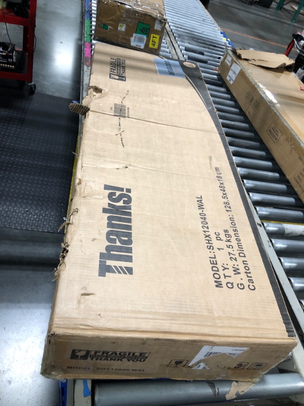 Photo 1 of ** NEW**Shintenchi Large Rattan Storage Cabinet, Modern Sideboard Cabinet, Accent Large Storage Space Cabinet with Rattan Decorated Doors for Living Room, Dining Room, Brown