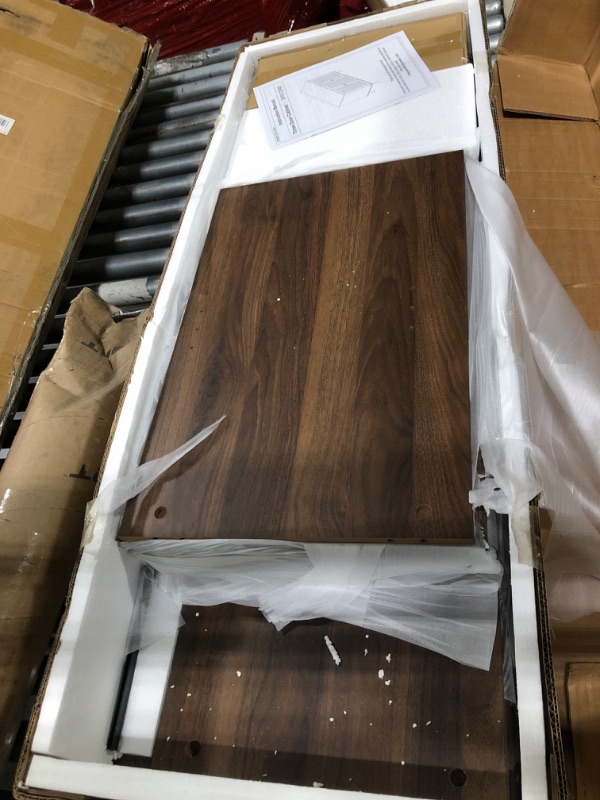 Photo 1 of ** NEW**Shintenchi Large Rattan Storage Cabinet, Modern Sideboard Cabinet, Accent Large Storage Space Cabinet with Rattan Decorated Doors for Living Room, Dining Room, Brown