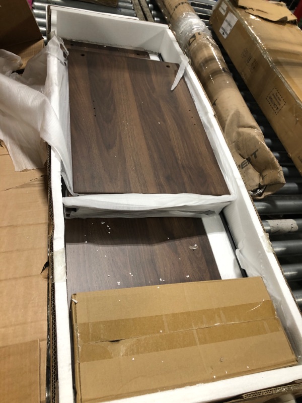 Photo 1 of ** NEW**Shintenchi Large Rattan Storage Cabinet, Modern Sideboard Cabinet, Accent Large Storage Space Cabinet with Rattan Decorated Doors for Living Room, Dining Room, Brown