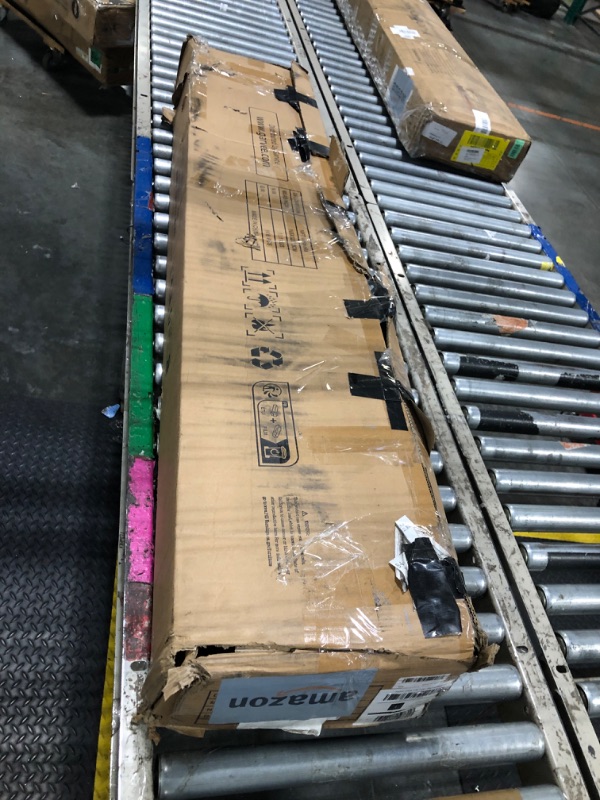 Photo 1 of ** VERY USED**10 ft Solar Lights Cantilever Umbrella outdoor patio, Offset Patio Umbrella with Easy Lift & Tilt Adjustment, UV Protection Fade Resistant for Deck, Pool, Garden, Navy Blue