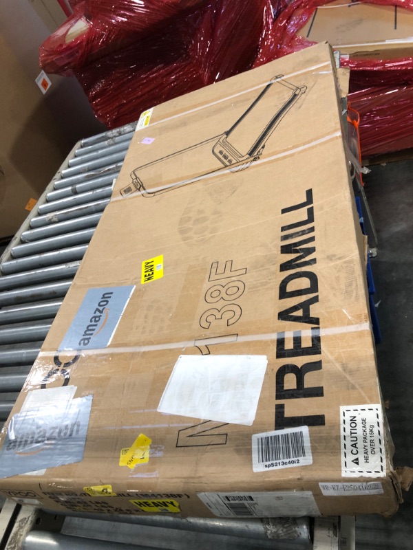 Photo 1 of ** USED** YPOO Foldable Treadmill with Incline, Walking Pad with Handle Bar 3 Level Incline, Portable Folding Treadmills for Home/Office 300 Lbs Capacity, Quiet Desk Treadmill with Remote Control & APP