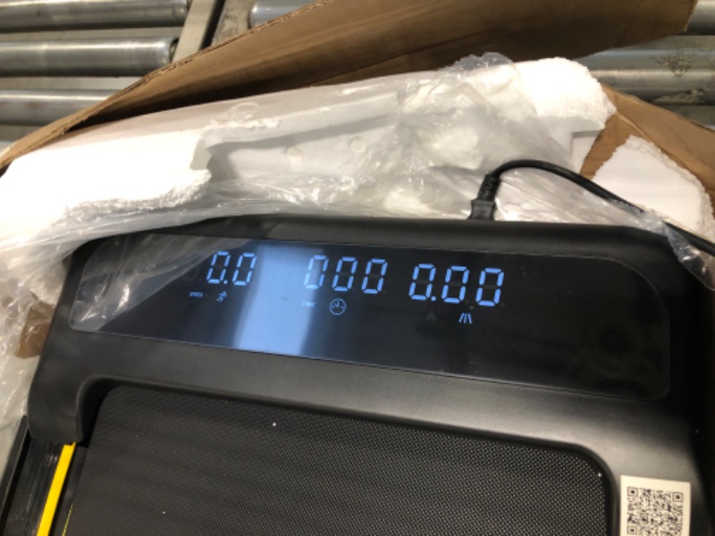 Photo 1 of ** USED** YPOO Foldable Treadmill with Incline, Walking Pad with Handle Bar 3 Level Incline, Portable Folding Treadmills for Home/Office 300 Lbs Capacity, Quiet Desk Treadmill with Remote Control & APP