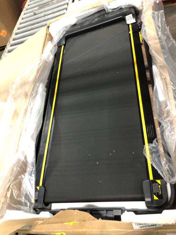 Photo 1 of ** USED** YPOO Foldable Treadmill with Incline, Walking Pad with Handle Bar 3 Level Incline, Portable Folding Treadmills for Home/Office 300 Lbs Capacity, Quiet Desk Treadmill with Remote Control & APP